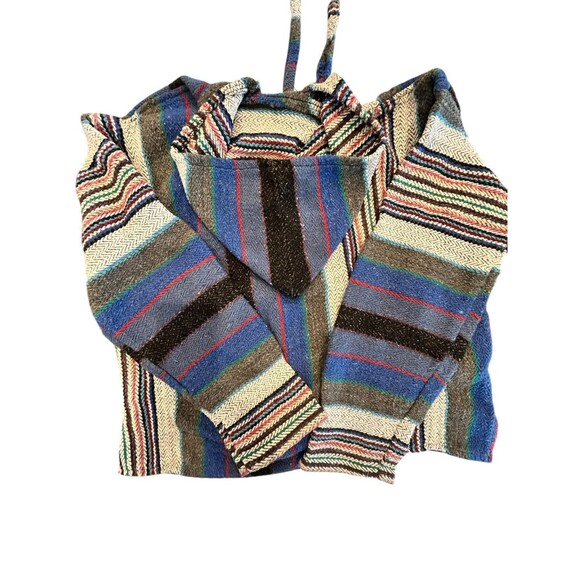 Earth Ragz Mens Herringbone Long Sleeve Kangaroo Pocket High Low Knit Hoodie XL - Picture 2 of 7